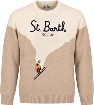 MC2 Saint Barth Maglione Girocollo Heron C - - Knitwear - Uomo - Beige - S