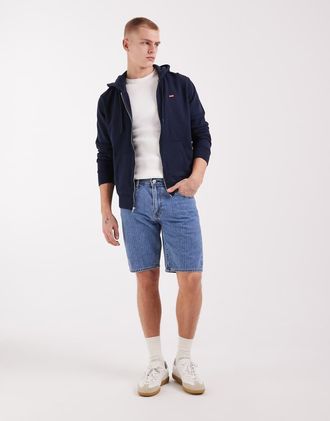 Levi's 405 - Pantaloncini di jeans standard blu medio