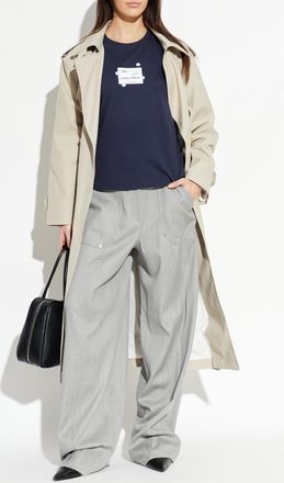 Emporio Armani T-shirt With Print, Womens, Navy Blue