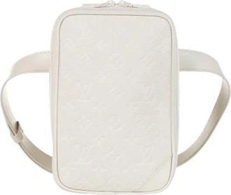 Louis Vuitton Pre-owned Leren Crossbody Tas - Dames - Vintage Heuptassen - Wit - ONE Size - Leer - Vintage