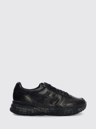 Premiata Mick Calf Leather Sneakers with Tone-on-Tone Logo