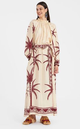 La DoubleJ Cerere Dress Plac&eacute;e Date Palms Ivory in Date Palms Plac&eacute;e Ivory at Nordstrom, Size X-Small