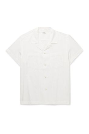 Bode Camp-Collar Cotton-Voile Shirt