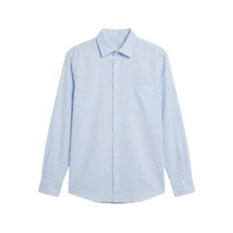 Hartford Casual Shirts, male, Blue, Size: XL Paul Pocket Shirt