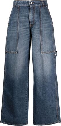 Stella McCartney wide-leg jeans - women - Cotton/Polyester/Cotton - 26 - Blue