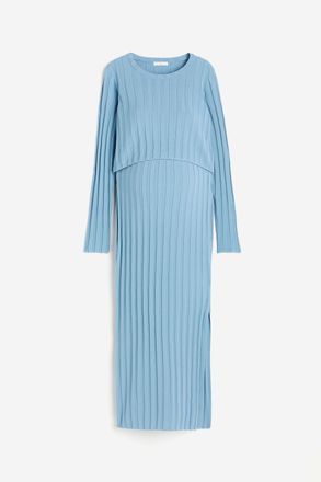 H&M MAMA 2-teiliges Set in Rippstrick - Hellblau