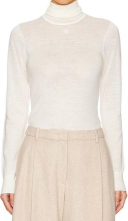 The Garment Bergen Turtleneck Blouse In Cream