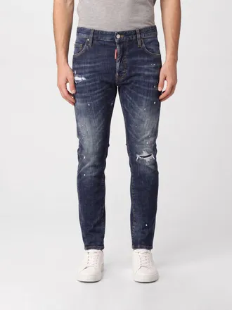 Dsquared2 Jeans Red Spot Biker in denim