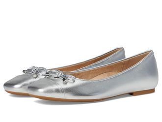 Vionic Klara Womens Shoes Silver Metal Leather : 6 M, Suede
