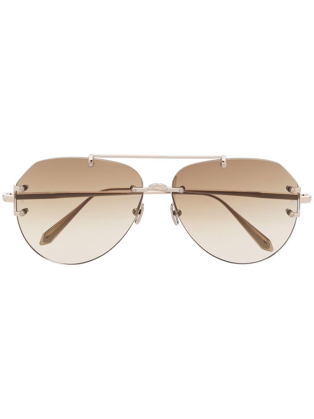 Linda Farrow Matisse Aviator Sunglasses In from $776.00 - on  display picture 2