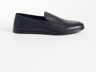 Mango Mocassini in 100% morbida pelle neri-Nero