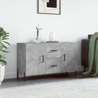 vidaXL Aparador De Madera De Ingenier&iacute;a Gris Hormig&oacute;n 100x36x60 Cm Vidaxl