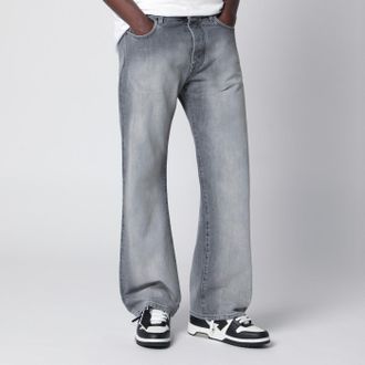 Off-white Grey washed-effect jeans