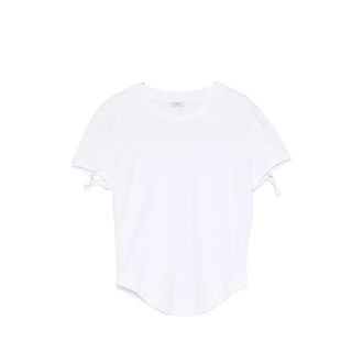 Covert Tie-detail Curved-hem T-shirt