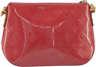 Louis Vuitton Minna Street Monogram Vernis Pink Patent_Leather Handbag (Pre-Owned)