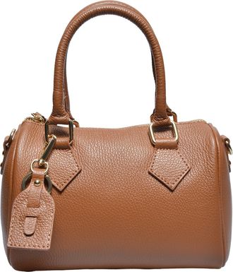 Luisa Vannini Brown Rundleer Tas