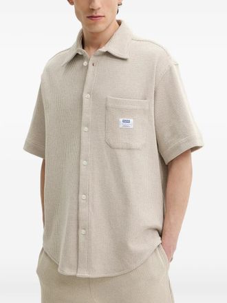 HUGO BOSS Ebronn chest-pocket button-up shirt - Neutrals