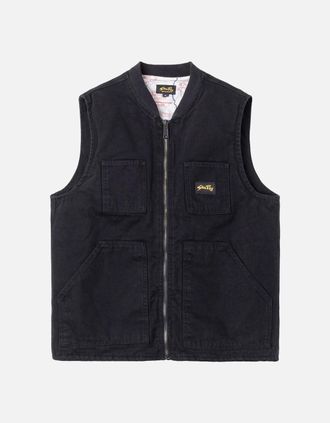 Stan Ray Mens Stan Ray Pork Chop Vest - Black - Size: Regular/40