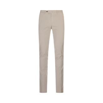 Pantaloni Torino Chinos, male, Gray, Size: 2XL Superslim Trousers in Stretch Gabardine