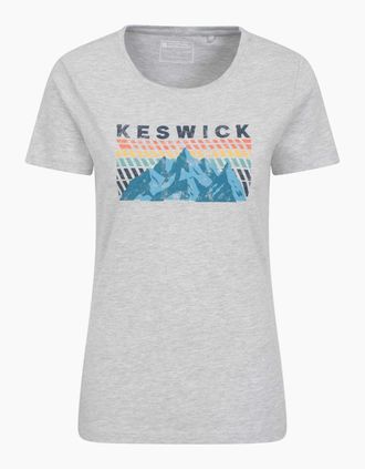 Mountain Warehouse Womens Mountain Warehouse Womens/Ladies Keswick Mountain T-Shirt - Grey - Size: 18