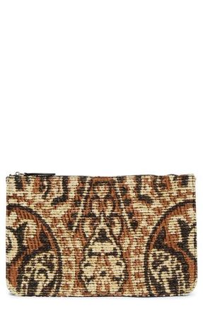 Toteme Threefold Paisley Clutch in Rye/Black at Nordstrom