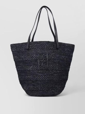 By Malene Birger mirabell straw tote bag large