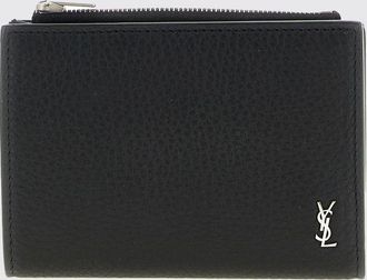 Saint Laurent Portafoglio Tiny Cassandre Saint Laurent in pelle martellata