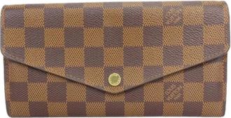 Louis Vuitton Pre-owned Wallets, female, Brown, Size: ONE SIZE Pre-owned Portefeuille Sarah Damier Wallet