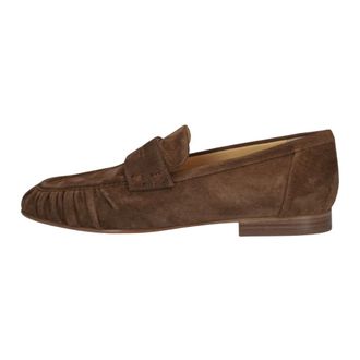Truman's Schoenen, Dames, Bruin, 40 EU, Leer, Suede Loafers