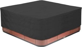 OEM Funda Protectora Para Spa, Jacuzzi, Piscina, Ba&ntilde;era Funda De Tela Oxford Para Spa, Para Uso En Exteriores Y Jard&iacute;n A Prueba De Polvo, Impermeable, Neg
