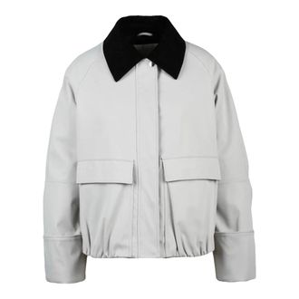OOF Wear Jassen, Dames, Grijs, S, Polyester, Stand Collar Jacket