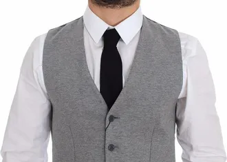 Dolce & Gabbana Cotton Stretch Vest - Gray