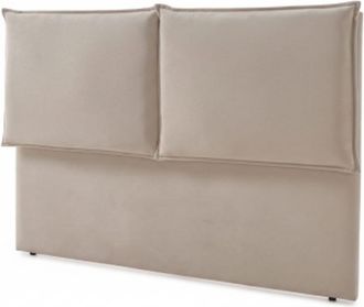 Colch&oacute;n Morfeo Cabecero beige doble panel acolchado para cama de 90 cm - 100x128 cm