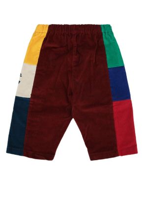 Bobo Choses Boys Baby Colorblock Corduroy Pants Brown Elastane Pantaloni Trousers