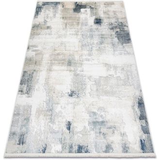 RugsX Rugsx - Distin 0144a Blanco / Crema / Beige Alfombra Moderna - Abstracci&oacute;n, Vintage, Flecos White 140x190 Cm