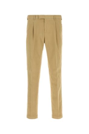 Pantaloni Torino Mens Beige Stretch Cotton Pant - Tan - Size EU 46 (Mens)