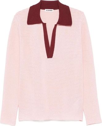 Jil Sander Truien & Vesten, Heren, Roze, M, Klassieke Polo Shirt voor Mannen