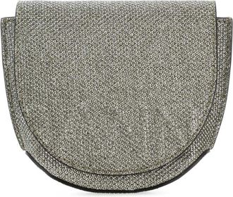 Ganni Silver Nano Banner Crossbody Bag
