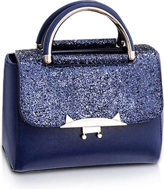 Nicole & Doris NICOLE&DORIS Women Handbags Top-Handle Designer Gift Messenger Bags Sequin Handbag Shoulder Bags Bridal Wedding Party Bags Blue