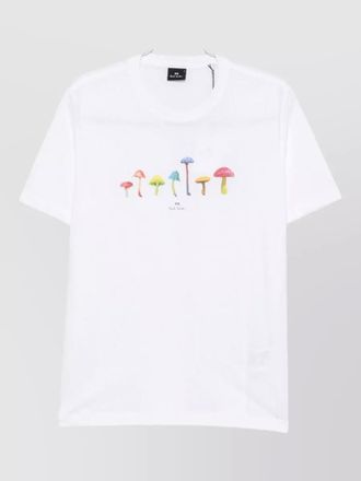 Paul Smith organic cotton mushroom print short sleeve t-shirt
