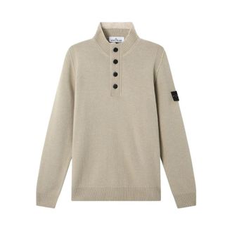Stone Island Heren Ls Polo-Beige-V0095 Beige - Heren - Coltruien - Beige - XL - Truien & Vesten