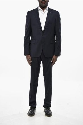 Tagliatore Stretch Virgin Wool Pinstripe Suit size 54