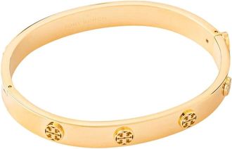 Tory Burch Brazalete Icon Hinge - Accessories - Mujer - Amarillo - XS