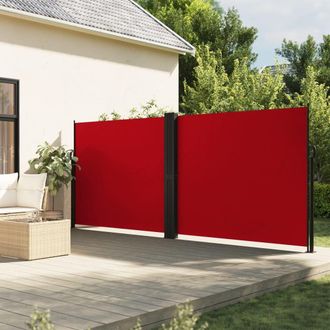 Berkfield Home Retractable Side Awning Red 180x1200 cm