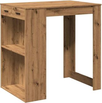 vidaXL Bar Table Artisian Oak 102x70x103.5 cm Engineered Wood vidaXL