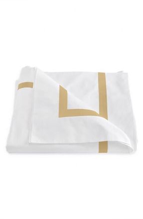 Matouk Lowell Duvet Cover in Honey at Nordstrom, Size Full