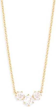 Nadri Serena Mini Frontal Necklace in Gold at Nordstrom Rack