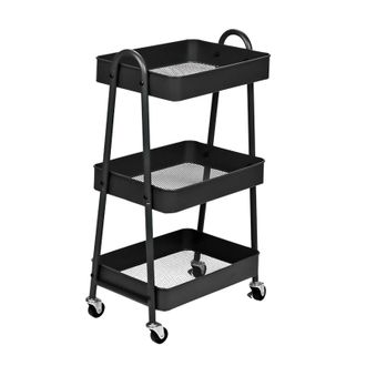 OEM Carro De Almacenamiento Multifuncional De Tres Niveles Con Ruedas, Ideal Para La Cocina, El Dormitorio, El Ba&ntilde;o, El Sal&oacute;n, El Jard&iacute;n O La Oficina