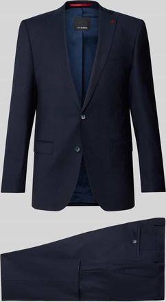 Roy Robson Slim Fit Anzug aus Schurwolle mit 2-Knopf-Sakko in Marine, Gr&ouml;&szlig;e 48