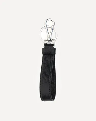 Prada Leather Keychain Male UNI